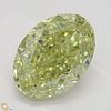 1.52 ct, Natural Fancy Greenish Yellow Even Color, VS2, Oval cut Diamond (GIA Graded), Appraised Value: $28,800 