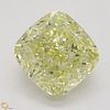 1.21 ct, Natural Fancy Yellow Even Color, VVS2, Cushion cut Diamond (GIA Graded), Appraised Value: $18,200 