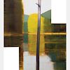 Steven Pentak (20th/21st Century) Black Foot, 1993, Oil on shaped birch panel,