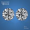 5.00 carat diamond pair Round cut Diamond GIA Graded 1) 2.50 ct, Color E, VVS2 2) 2.50 ct, Color E, VVS2. Appraised Value: $320,600 