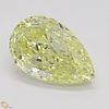 1.52 ct, Natural Fancy Yellow Even Color, VS1, Pear cut Diamond (GIA Graded), Appraised Value: $29,400 