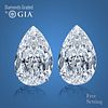 8.03 carat diamond pair Pear cut Diamond GIA Graded 1) 4.02 ct, Color D, VS2 2) 4.01 ct, Color D, SI1. Appraised Value: $615,800 