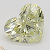 5.03 ct, Natural Fancy Light Yellow Even Color, IF, Heart cut Diamond (GIA Graded), Appraised Value: $213,700 