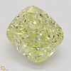 5.03 ct, Natural Fancy Yellow Even Color, SI1, Cushion cut Diamond (GIA Graded), Appraised Value: $152,400 