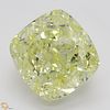 3.70 ct, Natural Fancy Yellow Even Color, VS2, Cushion cut Diamond (GIA Graded), Appraised Value: $103,500 