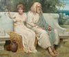 PRE-RAPHAELITE AGE & YOUTH CLASSICAL OIL PAINTING
