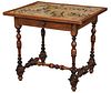 Continental Baroque Style Needlepoint Mounted Table