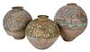 Three Indus Valley Painted Pottery Vessels