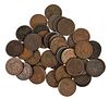 Group of 73 Large Cents