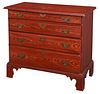 American Federal Grain Paint Decorated Chest of Drawers