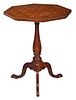 American Folk Art Highly Inlaid Games Table