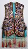Chinese Silk Embroidered Court Vest