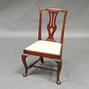 Transitional Chippendale Mahogany Side Chair