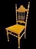 Gothic Victorian Gold Chair 