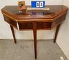 INLAID WALNUT GAME TABLE 33"H X 37 1/2"W X 19"D CORDTS MANSION