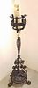 19TH C WROUGHT ADJUSTABLE TORCHERE 51 1/2" CORDTS MANSION
