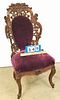 VICT ROSEWOOD BELTER/MEEKS CHAIR 38" CORDTS MANSION