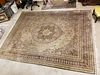 HEREKE 8'7" X 11'5" SILK AND GOLD THREAD RUG BARONESS JEANNE-MARIE FRIBOURG