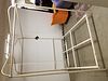 METAL CANOPY BED 7'6"H X 5'7"W X 77" CORDTS MANSION
