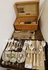 LOT OF 109 PC CHRISTOFLE FLATWARE SET - WEDDING GIFT TO BARONESS JEANNE-MARIE FRIBOURG BY HIS ROYAL HIGHNESS PRINCE PHILIP, DUKE OF ELINGURGHAND HIS R