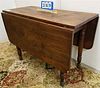 COUNTRY SHERATON CHERRY DROP LEAF TABLE 28.75"H X6'5"W X37"D CORDTS MANSION