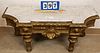 VICT GILTWOOD MARBLE TOP STAND 16 1/2"H X 38"W X 14 1/2"D CORDTS MANSION
