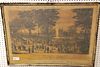 FRAMED VIEW OF THE WATER CELEBRATION ON BOSTON COMMON OCT 25,1848 27" X 38" CORDTS MANSION