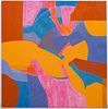Margaret Tomkins ''Untitled'' (Orange and Blues) 1969
