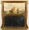 18th Cent. Trumeau Mirror with Ships