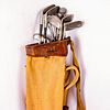 Vintage Golf Bag with H&B Jack Ryan Irons (2,3,4,5,7,8,9)