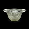 Murano Art Glass White Reticello Bowl