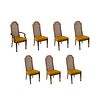 (7) Italian Provincial Style Cane Back Dining Chairs