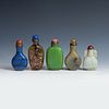 (5) Chinese Antique Snuff Bottles