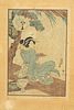 Utagawa Sadafusa Bijin-e Late Edo Woodblock Print
