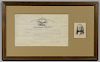 President James K. Polk Signed Certificate of Merit