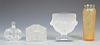 4 Lalique Glass Table  Items