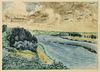 Renoir Etching, Chalands sur la Seine