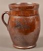 PA 19th Century Redware Apple Butter Crock.