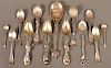 Lot of 13 Various Sterling Silver Spoons.