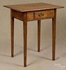 Contemporary tiger maple one-drawer stand, 28'' h., 24'' w., 19'' d.