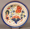 Gaudy Dutch China Butterfly Pattern Soup Plate.