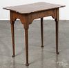 Contemporary cabinet made tiger maple tea table, 27'' h., 30'' w., 21'' d.