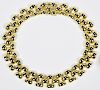 18K Italian Panther Link Necklace, 125.6 grams