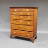 Chippendale Birch Tall Chest