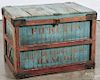 Painted shipping crate, 19th c., stenciled Fickett's Butter Krust Bread Bangor