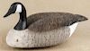 Canada goose decoy, 20th c., with a cork body, signed Phineas Hilliard, 24'' l.