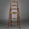 Turned Maple Ladder-back High Chair