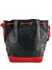 Black & Red Epi Louis Vuitton Bucket Bag