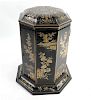 Chinese Lacquer Octagonal Box