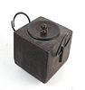 Asian Square Iron Container With Lid